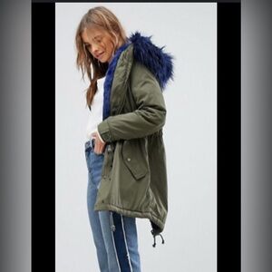 BLUE FUR PARKA